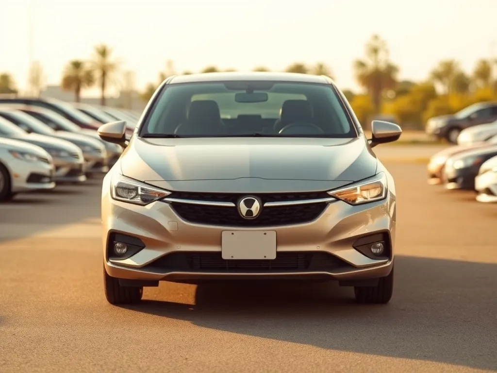 Nowoczesne, zadbane auto średniej klasy na parkingu, symbolizujące niezawodność i codzienne użytkowanie w rankingu aut